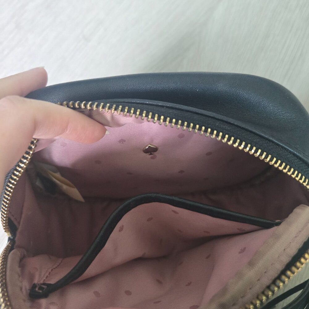 Black Leather Kate Spade Crossbody Bag - Picture 3 of 6
